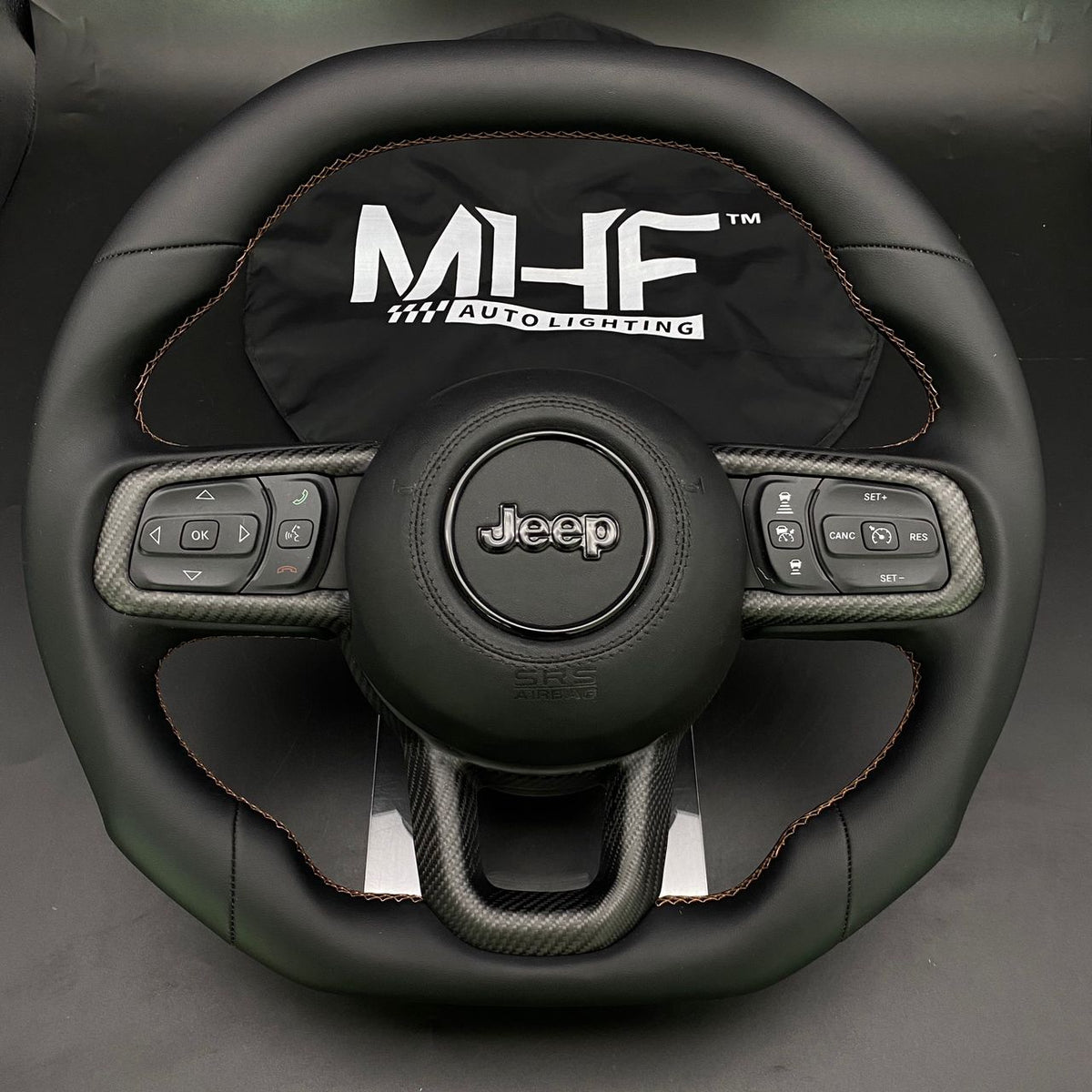 20182022 JT / JL “Bronze Matte Carbon” Jeep Wrangler Steering Wheel