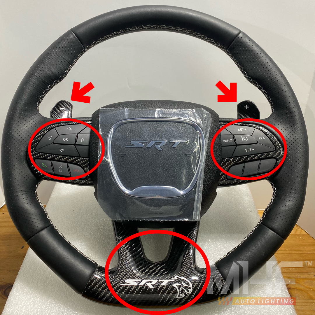 Carbon Accessories Dodge • Jeep SRT Steering Wheels – MHFAutoLighting