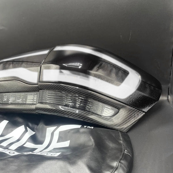 Clear LED Tail Lamps Painted Gloss Black Design 2014-2021 Jeep WK2