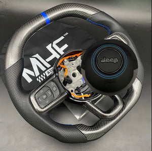 2018-2022 JT / JL “Surf Blue” Jeep Wrangler Steering Wheel