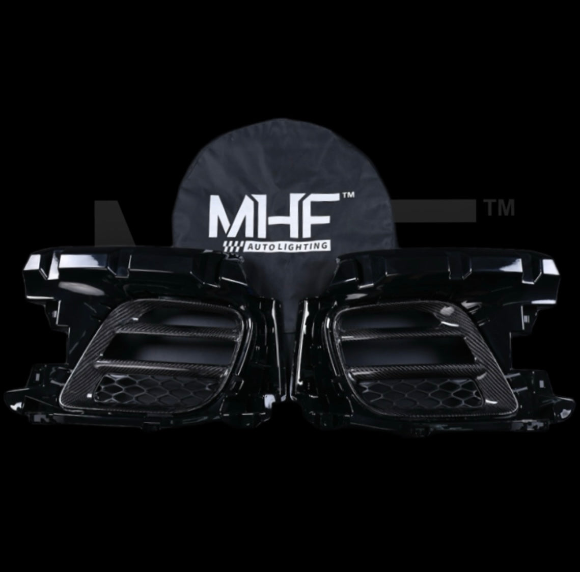 2017-2021 Jeep SRT Front Lower Bezels Carbon