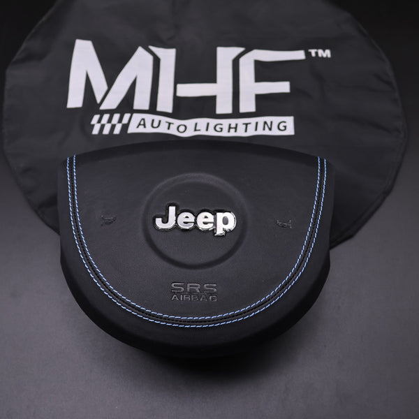 2008-2010 WK1 Jeep Grand Cherokee Light Blue Accent Steering Wheel