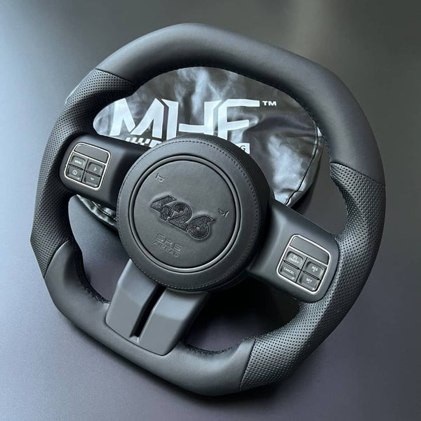 2011-2017 JK Wrangler “426” Black Accent Leather Steering Wheel