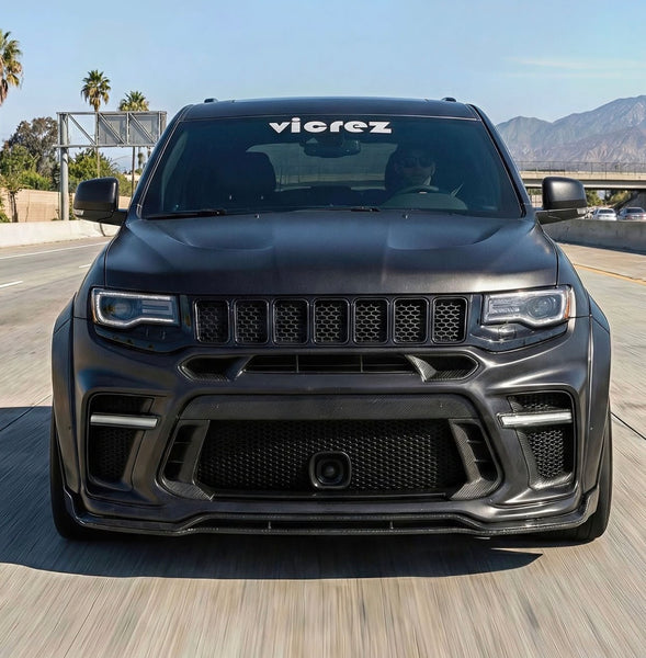 Vicrez Widebody Front Bumper Demon Style vz112485 | Jeep Grand Cherokee SRT 2012-2021