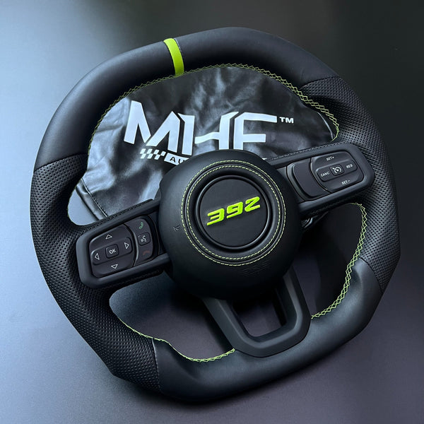 2018+ JT / JL 392 “Mojito Green” Jeep Wrangler Steering Wheel