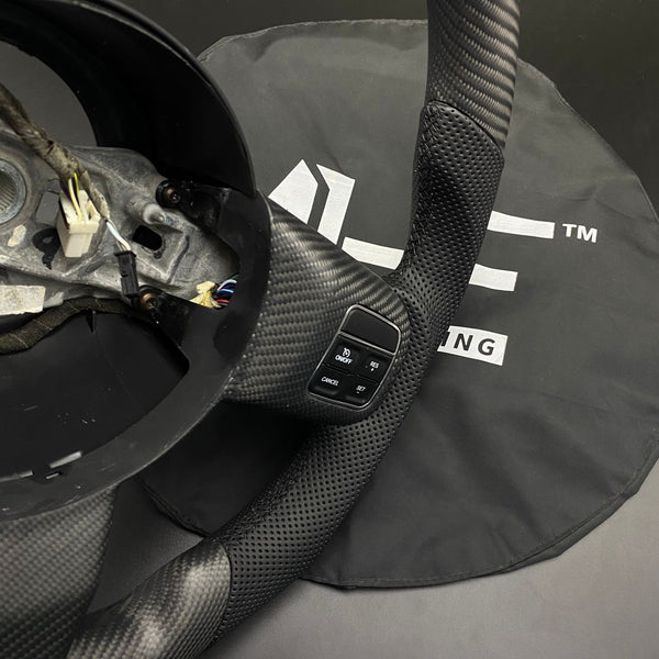 2011-2017 JK Wrangler Matte Carbon Black Accent Steering Wheel