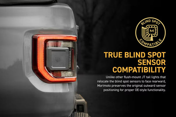 JEEP GLADIATOR JT (2020+) XB LED LOW PROFILE TAIL LIGHTS (SMOKED) or (RED)