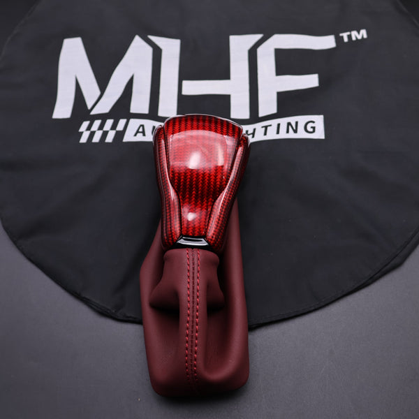 2016 -2021 Jeep SRT / TrackHawk Custom Carbon Shifter Red Carbon Red Accent