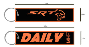 Orange SRT Hellcat Key Tags