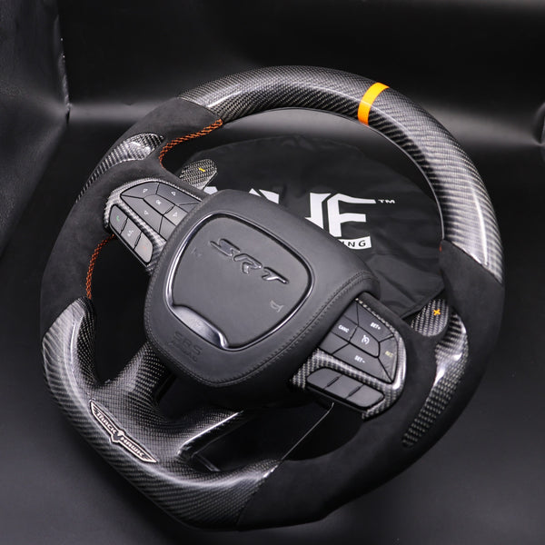 2018-2021 Carbon Orange Accent “Track Series” TrackHawk Steering Wheel