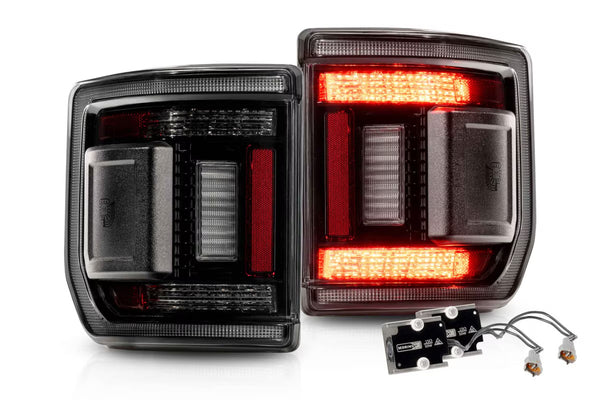 JEEP GLADIATOR JT (2020+) XB LED LOW PROFILE TAIL LIGHTS (SMOKED) or (RED)