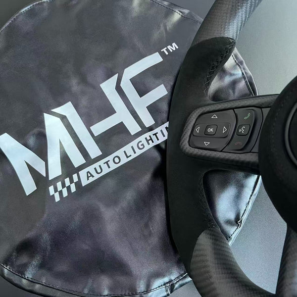 2018+ JT / JL Black Accent Matte Carbon Jeep Wrangler Steering Wheel