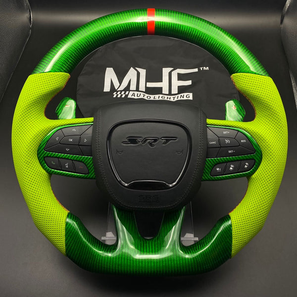 2014-2021 Green Carbon Hellcat SRT Steering Wheel