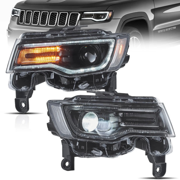 2014-2021 Jeep Grand Cherokee HID LED Bi-Xenon Headlights VLAND