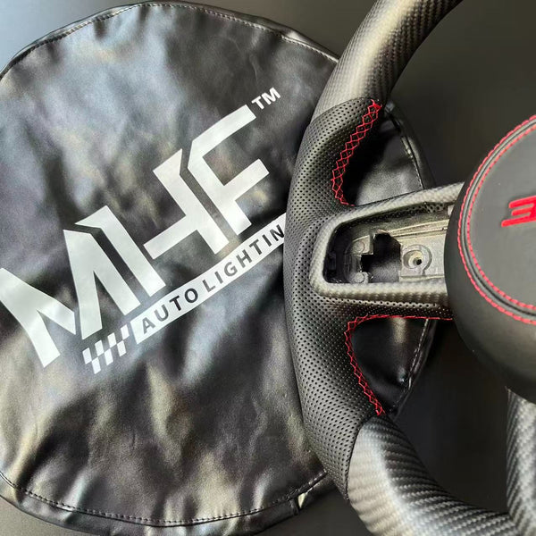 2018-2024 JT / JL Black Accent Matte Carbon Jeep 392 Wrangler Steering Wheel