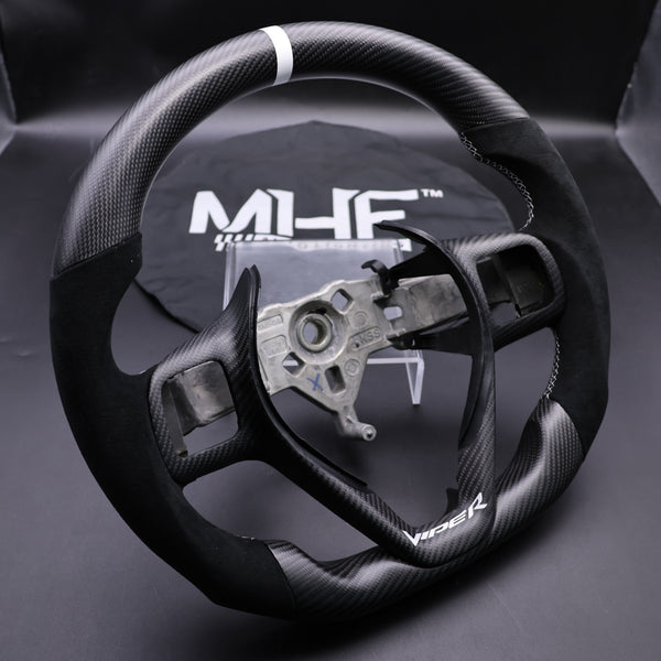 Dodge Viper Matte Carbon White Accent Stitching