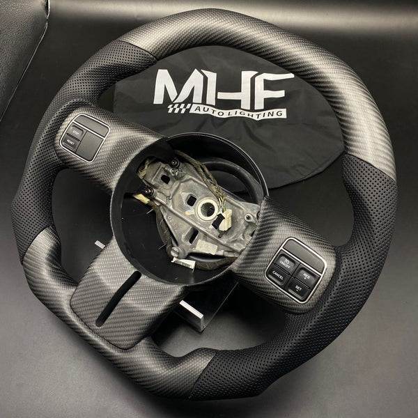 2011-2017 JK Wrangler Matte Carbon Black Accent Steering Wheel