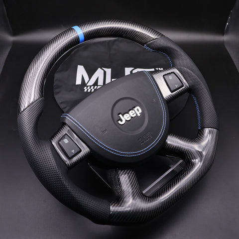 2008-2010 WK1 Jeep Grand Cherokee Light Blue Accent Steering Wheel