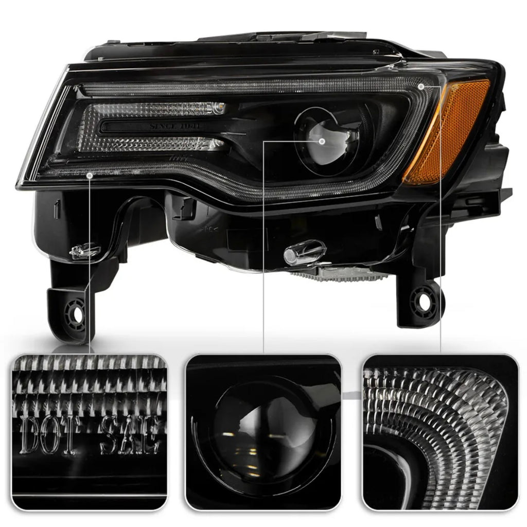 2017-2021 Jeep Grand Cherokee Halogen Upgrade LED Tube Projector Headl – MHFAutoLighting 2017-2021 Jeep Grand Cherokee Halogen Upgrade LED Tube Projector Headl – MHFAutoLighting