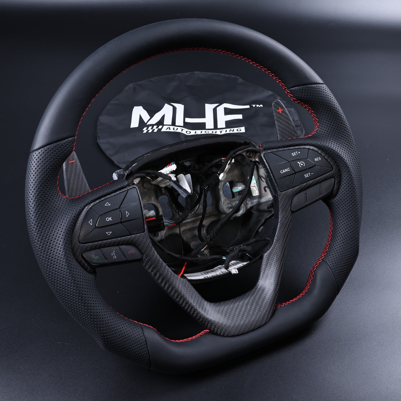 2014-2021 Jeep Grand Cherokee Matte Carbon Steering Wheel WK2