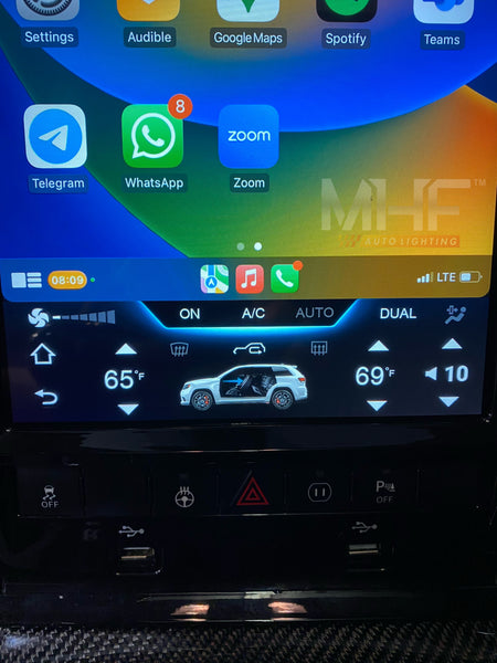 2011-2021 Piano Black 13.6" VERTICAL SCREEN ANDROID 10 NAVIGATION RADIO FOR JEEP GRAND CHEROKEE