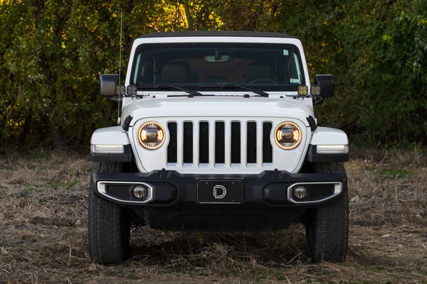 Diode Dynamics Elite LED Headlights 2018-2025 Wrangler Gladiator