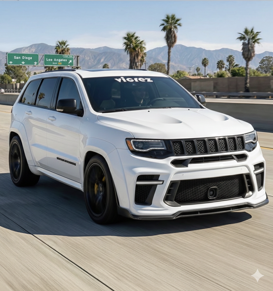 Vicrez Widebody Front Bumper Demon Style vz112485 | Jeep Grand Cherokee SRT 2012-2021