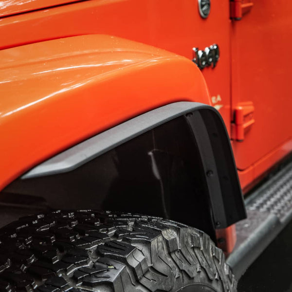 2007-2018 JK JEEP WRANGLER MHF WHEEL OPENING SPAT FLARE EXTENSIONS (4)PC