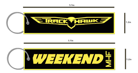 Yellow TrackHawk Key Tag