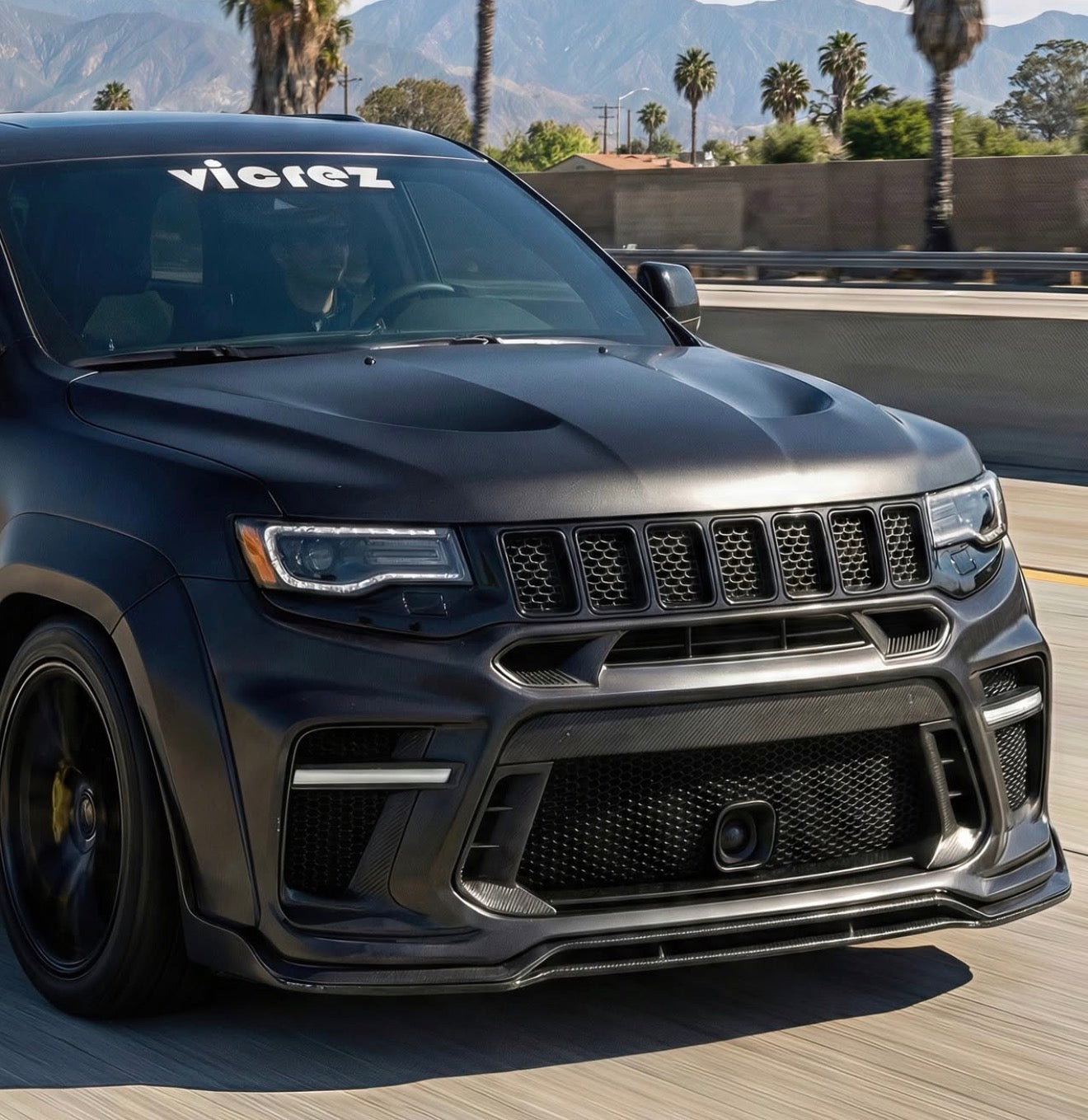 Vicrez Widebody Front Bumper Demon Style vz112485 | Jeep Grand
