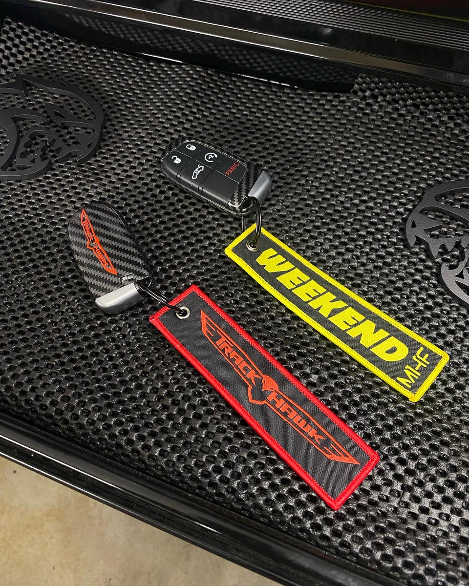 Yellow TrackHawk Key Tag MHFAutoLighting
