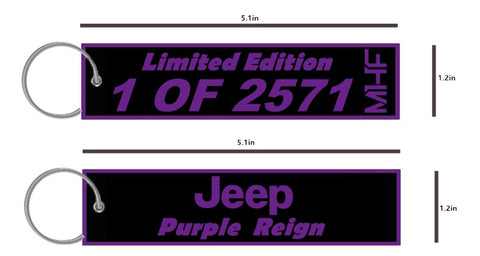 Purple Reign LIMITED EDITION Key Tag