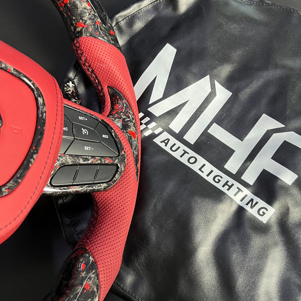 2018-2021 Forged Carbon Red TrackHawk Steering Wheel