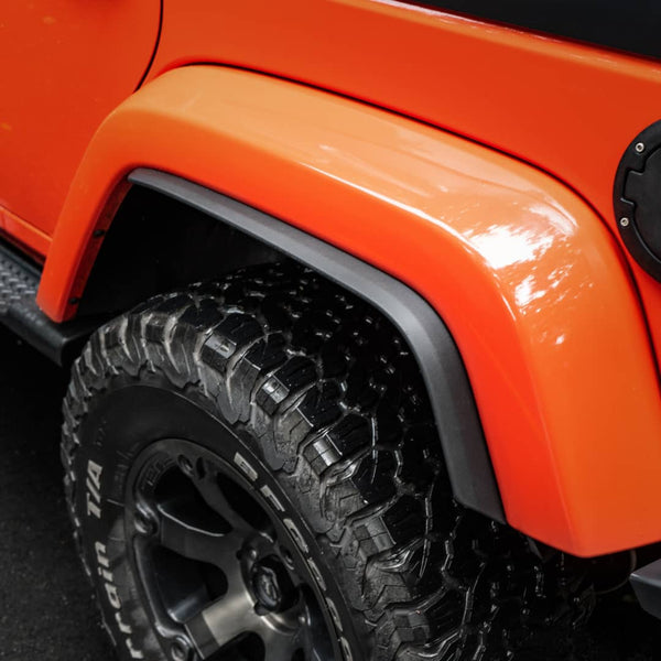2007-2018 JK JEEP WRANGLER MHF WHEEL OPENING SPAT FLARE EXTENSIONS (4)PC