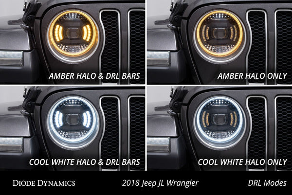 Diode Dynamics Elite LED Headlights 2018-2025 Wrangler Gladiator