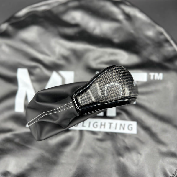 2016-2021 Jeep SRT / TrackHawk Custom Carbon Shifter Painted Black Sides