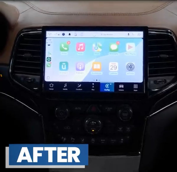 2014-2022 Jeep Grand Cherokee 10.1″ UBN Touchscreen Uconnect 5 GPS Navigation Retrofit Upgrade W/ Wireless Apple CarPlay / Android Auto