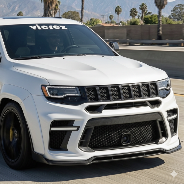 Vicrez Widebody Front Bumper Demon Style vz112485 | Jeep Grand Cherokee SRT 2012-2021