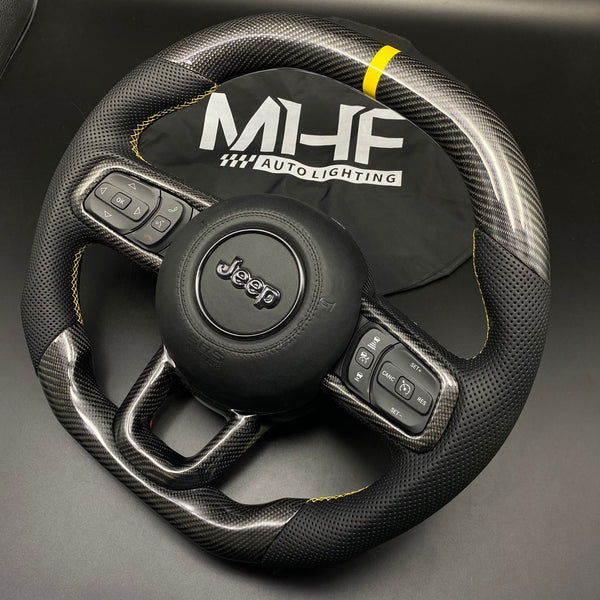 2018-2023 JT / JL “Yellow Velocity” Jeep Wrangler Steering Wheel