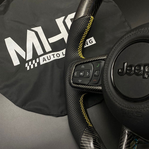 2018-2023 JT / JL “Yellow Velocity” Jeep Wrangler Steering Wheel