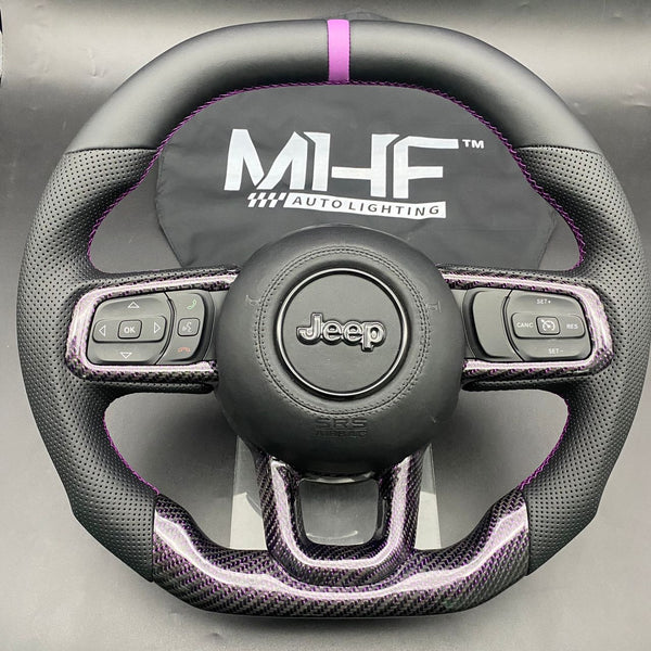 2018-2022 JT / JL “Purple Carbon ” Jeep Wrangler Steering Wheel