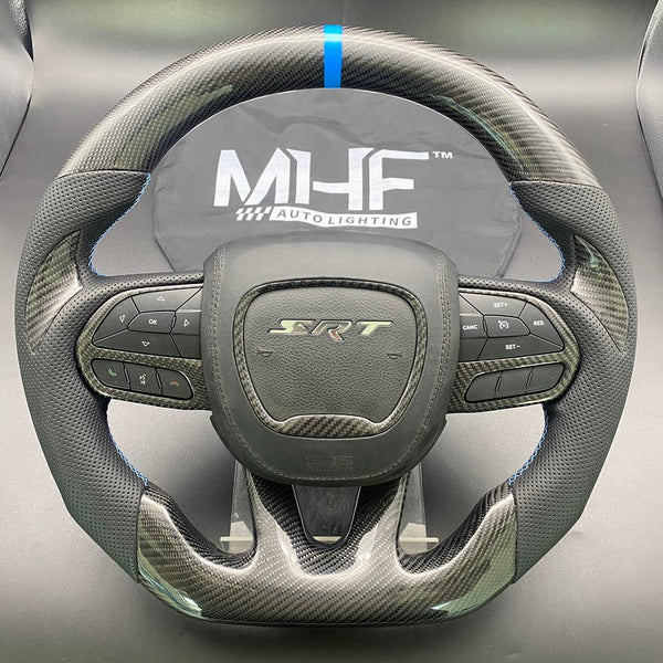 2014-2021 Jeep Grand Cherokee Models Carbon Slate Blue Accent WK2 Limited X Steering Wheel