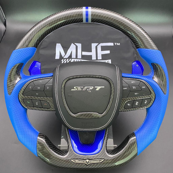 2018-2021 Blue Carbon “Track Series” TrackHawk Steering Wheel