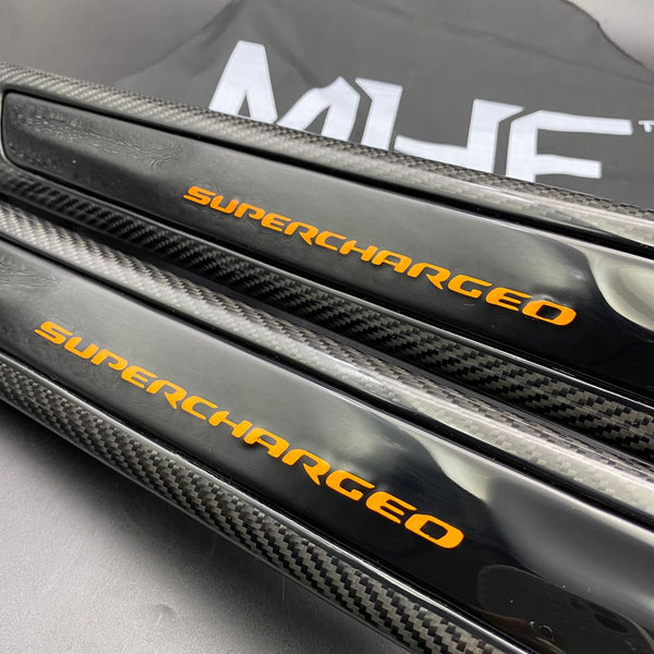 2018-2022 Jeep Trackhawk / Durango Hellcat “Supercharged” Carbon Door Sills