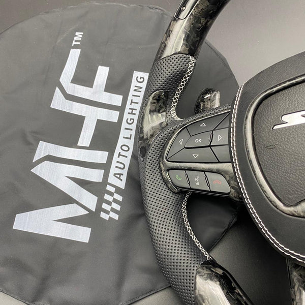 2015 -2021 Forged Carbon Accent Steering Wheel