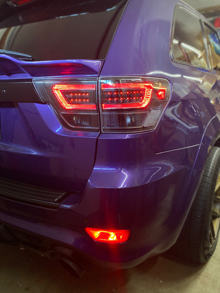 Black Clear Design LED Tail Lights for 2011-2013 Grand Cherokee WK2