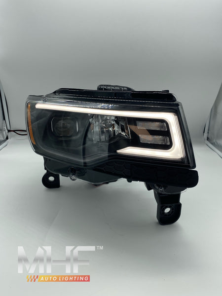 2014-2016 Jeep Grand Cherokee Black Projector switchback headlights