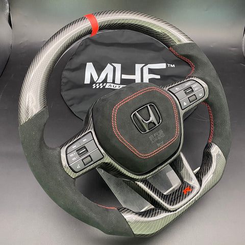 2022-2023 Honda Civic Type R Red Carbon Steering Wheel