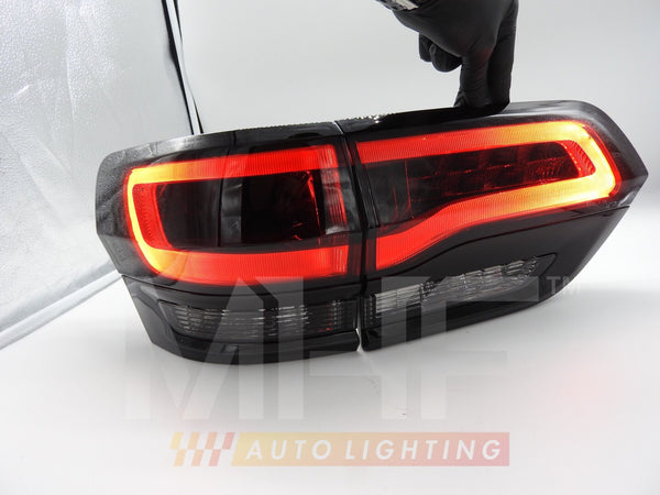 Painted Gloss Black Design LED Taillights 2014-2021 Jeep WK2