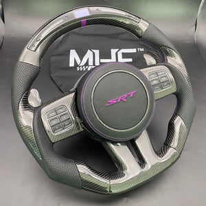 2011-13 Jeep/ Dodge Purple Accent Carbon Steering Wheel